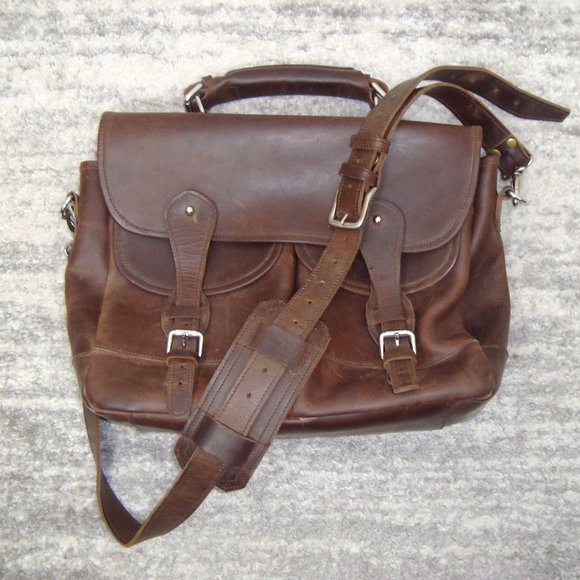 Other - Tusting-Like Thick Heavy Leather Shoulder Messenger Bag Briefcase